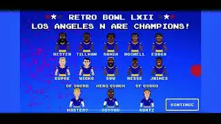 Retro bowl (we woooooooon) lest gooooo we will Super Bowl 