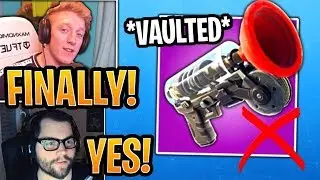 Streamers React to  VAULTED  Grappler!   Fortnite Best and Funny Moments