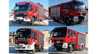 [MEGA REAKCJE] Odjazd zastęp&oacute;w OSP Kownaciska, Przesmyki, Czepielin i JRG 1 Siedlce ze szkolenia.