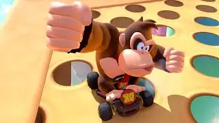 Mario Kart World - Knockout Tour - 150cc Ice Rally Mirror (Donkey Kong Gameplay)