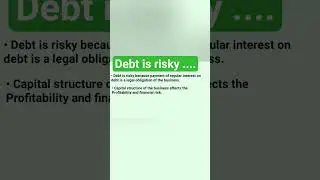 capital structure | Debt | Financial management #shorts #debt #capital