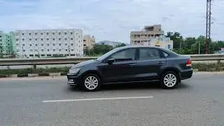 Volkswagen Vento Road Presence Black Colour Car Looks At Highway | Oneplus 8 Slow Motion