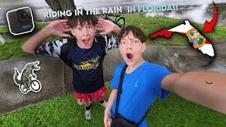 Riding in Hollywood, Florida | Very rainy day and Intense!