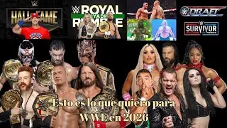 MI WISHLIST DEL AÑO 2026 PARA WWE