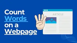 How to Count the Number of Words on a Web Page