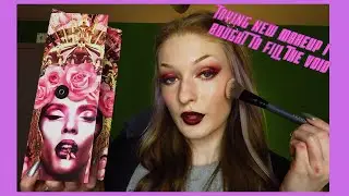 trying new makeup i bought to fill the void