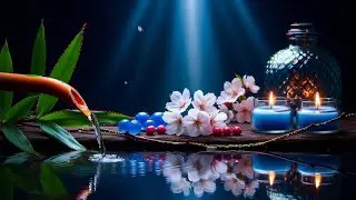 Deep Blue Zen 🌊 Relaxing Spa Music with Water & Candlelight