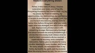 Pray for restoration #quotes #godisgood #faith 