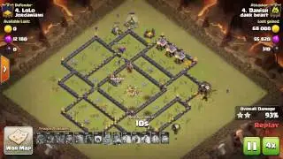 Clash Of Clans: AQ Walk + Gova And GoBoLaLoon Attack Strategy