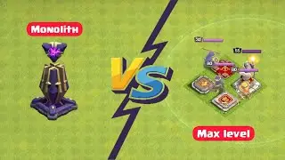 Max Monolith vs All Max Heroes  | Clash of Clans
