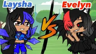 Laysha vs Evelyn// Gacha Club Fight