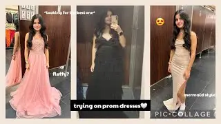 Trying on prom dresses | Shopping for my Senior prom!