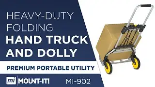 Folding Hand Truck and Dolly, 264 Lb Capacity Heavy-Duty Luggage Trolley Cart (MI-902)