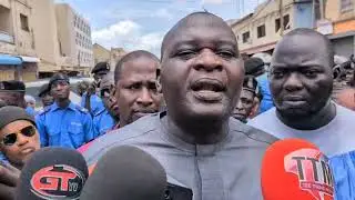 The Lawyer Of The Mouride Community Addressing The Gathering After Their Meeting With The Police
