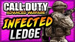 COD AW Glitches - DETROIT Infected Glitch Hiding Spot - High Ledge Top of Pillar (Advanced Warfare)