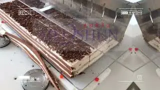 Black forest cake automatic cutting machine - ultrasonic cutter