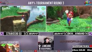 Stravos96 vs Okra_Armband | Quarter Finals | GSA Any% Tournament 2018 | Super Mario Odyssey