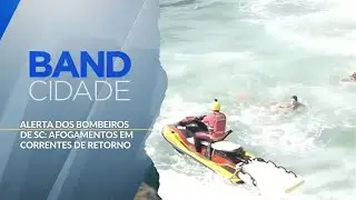 Alerta dos bombeiros de SC: Afogamentos em correntes de retorno - Band Cidade (21/01/2026)