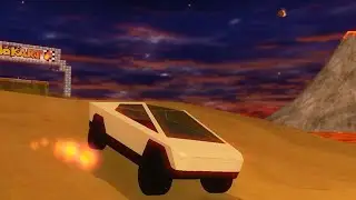 Driving Tesla's Cybertruck in Mario Kart Wii