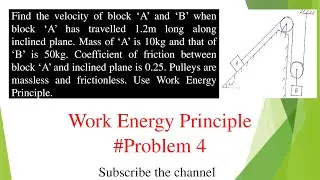 Problem 4 # Work Energy Principle # JEE # NEET
