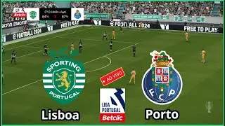 Sporting Lisboa x Porto Ao Vivo Liga Portugal completa Simula&ccedil;&atilde;o de futebol Gameplay PC