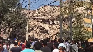 Reportan derrumbe de edifico tras #sismo en la Colonia Gabriel Mancera, CdMx