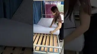 Latex memory foam mattress, foldable, breathable and moisture-proof
