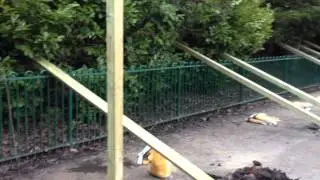 Construction of Sports Activity Wall incl football goal at Manor Park School Coventry