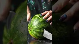 Satisfying Crystal fruit Cutting in Slow Motion | ASMR Glass Slice  #satisfying #fruitcutting