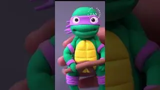 How to make Teenage Mutant Ninja Turtles with fondant / air dry foam clay or polymer clay tutorial