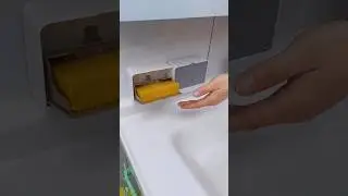 New Creative Wall Mounted Soap Box with Lid Double Grids Soap Draining Rack Bathroom Soap Holder,