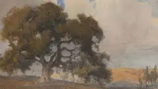 Frame TV Art &bull; Vintage Oak Tree Watercolor Landscape &bull; 4K 1 Hour
