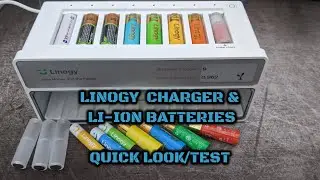 Linogy Charger & Li-ion AA/AAA 1.5V cells: Review & battery capacity test