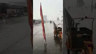 Update about us. Heavy rain and hail in Amsterdam 