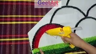 How To Make Decorative Woolen Rangoli At Home | Making Of Woolen Mat Rangoli | #woolencraft 
