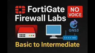 FortiGate DHCP Server Configuration | GNS3 Lab Day 13 | No Voice Tutorial