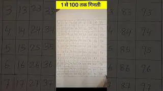 Counting 1 to 100 l 12345 numbers l one two three l 1 से 100 तक गिनती for kids l Counting Numbers