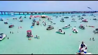 This is Crab Island, Destin, Florida