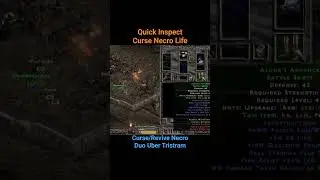 MEET THE CARRY! 💀 Duo Uber Necro Gear Inspection - PD2 S12 #projectdiablo2 #shorts