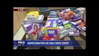 Spooner Physical Therapy collected 50,000 diapers for Child Crisis Arizona.