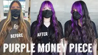 Hair Transformations with Lauryn: Lightener Retouch and Purple Money Piece Ep. 104