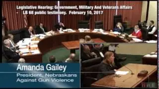 Testimony against LB 68 by Amanda Gailey, Nebraskans Against Gun Violence