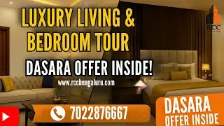 Luxury Living & Bedroom Tour 🏠 | RCC Dream Home Interiors | Dasara Offer Inside!