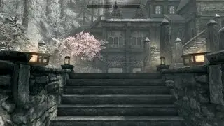 Perfect Cottagecore Winter Family Home! - Winterberry Chateau in Dawnstar - #skyrim #skyrimmodded
