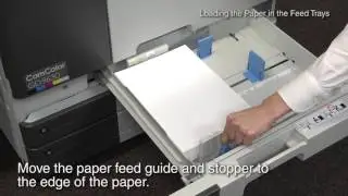 RISO ComColor GD Instruction of Loading Paper in the Feed Trays＜RISO＞