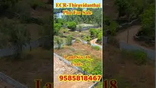 ECR Thiruvidanthai Plot For Sale #chennai #villa #kelambakkam #houseforsale #home