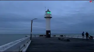 NIEUWPOORT  🇧🇪  |  Pier / L'Estacade le Soir  |   Belgique Bretagne Télé