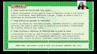 Aula 1 - Treinamento - Como Definir Preço de Venda de Produtos