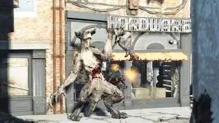 Fallout 4 😫First Death Claw Fight is Super Fun / Tips to beat him in Very Hard 