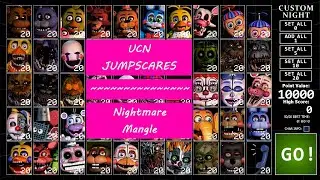 Ultimate Custom Night | UCN - Nightmare Mangle (JUMPSCARE)